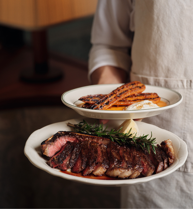 Finest Australian steaks, aged and hand cut in-house