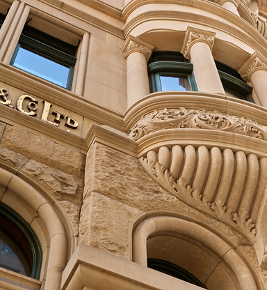 The heritage Burns Philp Building at 11 Bridge Street, Sydney, home of Vito's