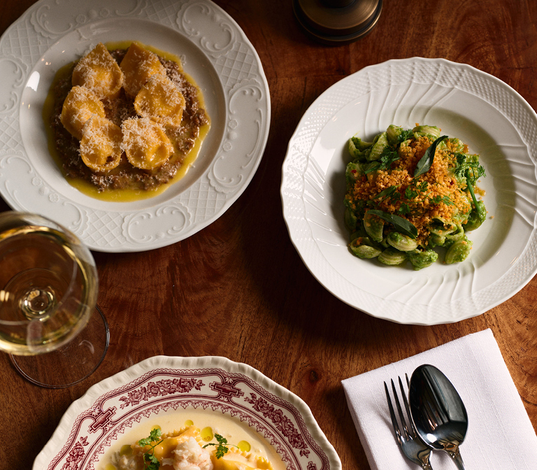 Handmade pasta dishes at Vito's Italian-American restaurant
